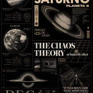 Cosmic Decay | 3D Sculpted Metal Poster
