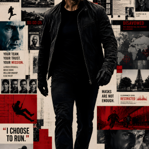 Impossible Mission Tom Cruise | 3D Sculpted Metal Poster