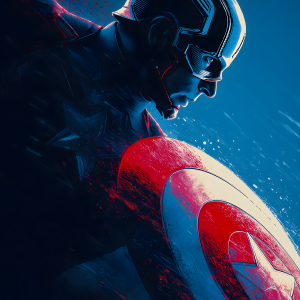 Captain America Shield | 3D Sculpted Metal Poster