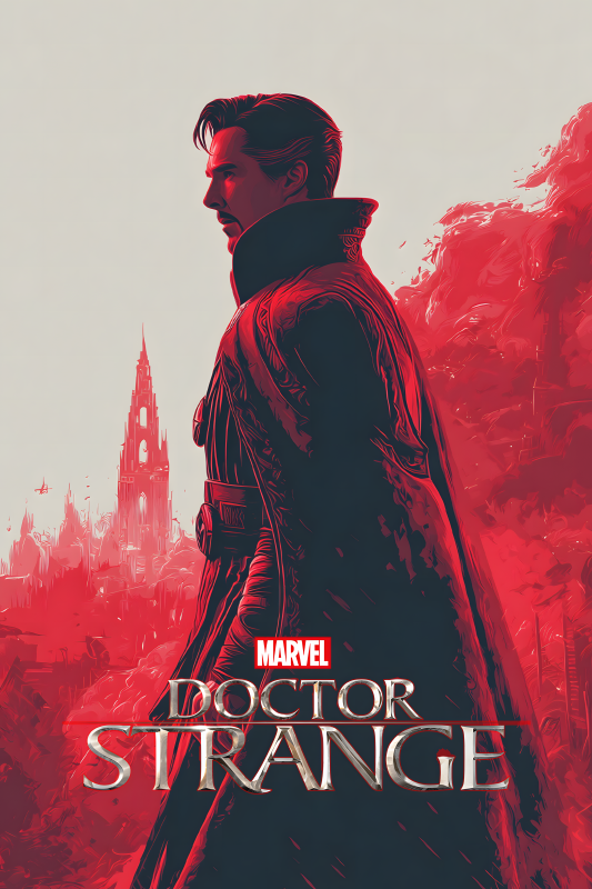 Doctor Strange | 3D Sculpted Metal Poster