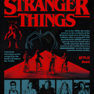 Stranger Things | 3D Sculpted Metal Poster