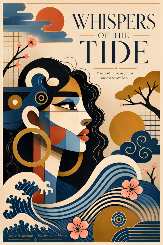 Whispers of the Tide | 3D Sculpted Metal Poster
