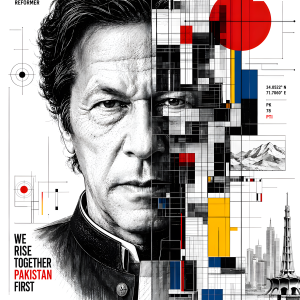 Imran Khan | 3D Sculpted Metal Poster