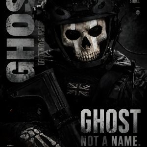 Ghost | 3D Sculpted Metal Poster
