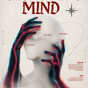 Distorted Mind | 3D Sculpted Metal Poster