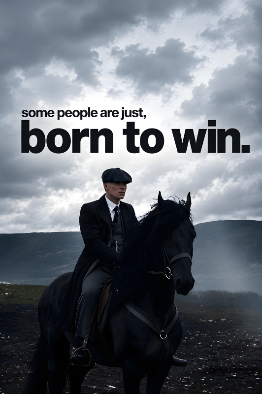 Born To Win | 3D Sculpted Metal Poster
