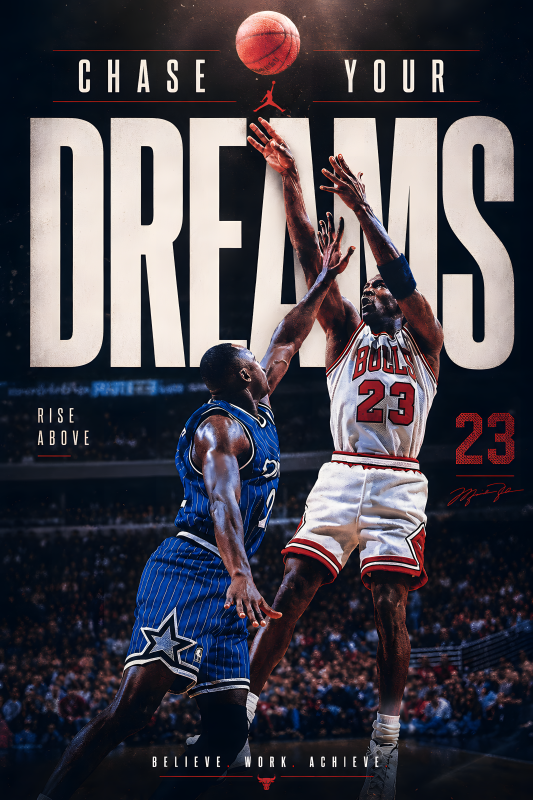 Chase Your Dreams | 3D Sculpted Metal Poster
