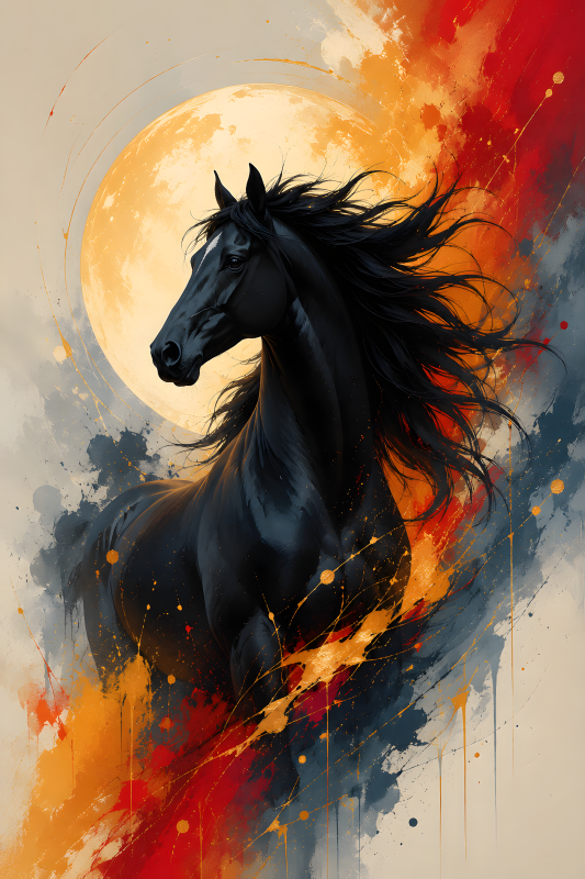 Midnight Majesty | 3D Sculpted Metal Poster