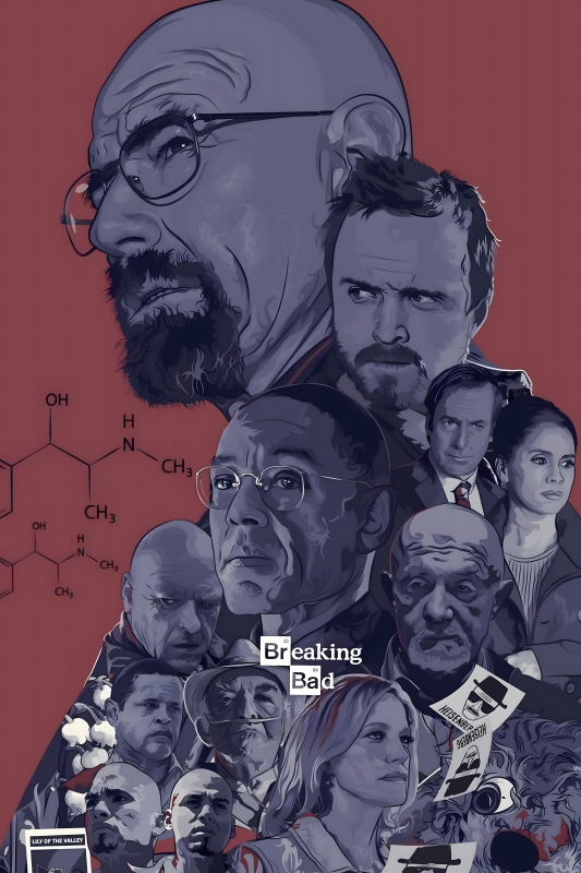 Breaking Bad Legacy | 3D Sculpted Metal Poster