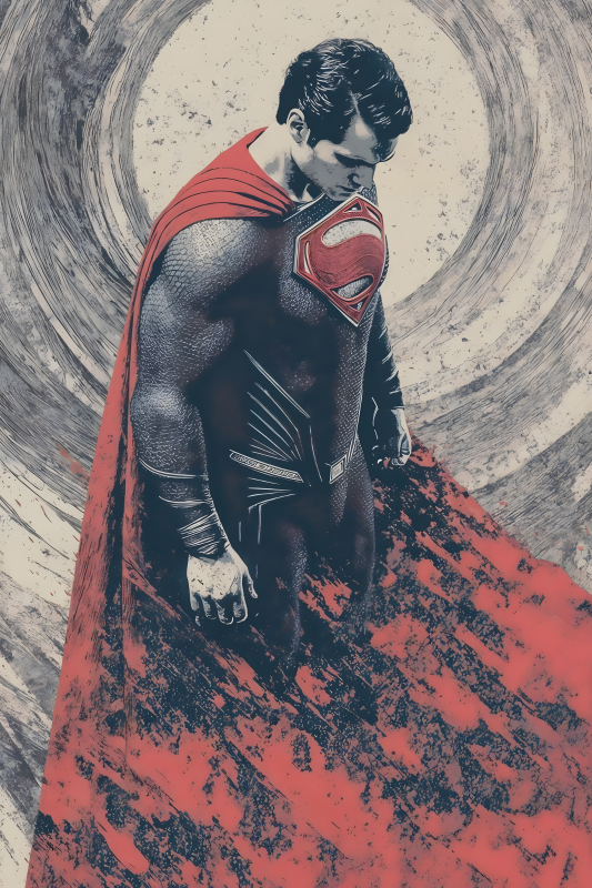 Man of Steel | 3D Sculpted Metal Poster