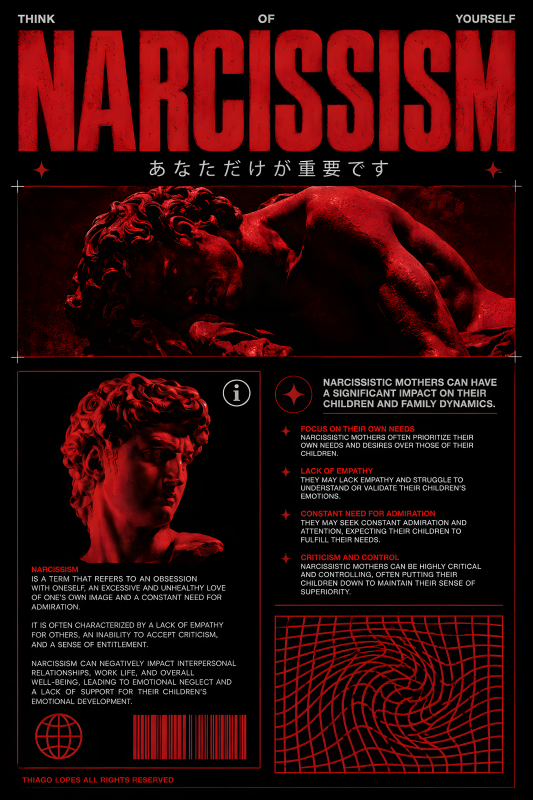 Narcissism | 3D Sculpted Metal Poster