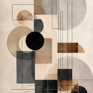 Quiet Geometry | 3D Sculpted Metal Poster
