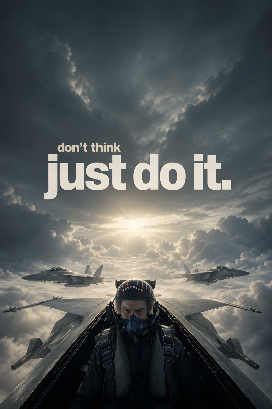 Just Do It | 3D Sculpted Metal Poster