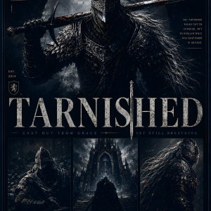Elden Ring Tarnished | 3D Sculpted Metal Poster